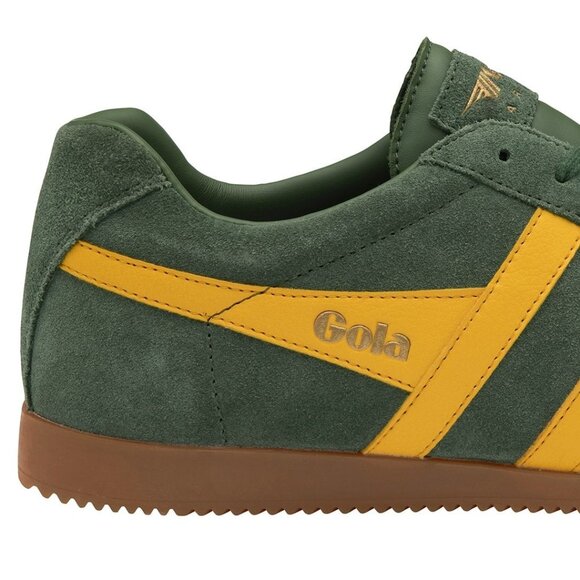 Gola Classics Men's Harrier Suede Sneakers Color Evergreen, Sun - Picture 5 of 5